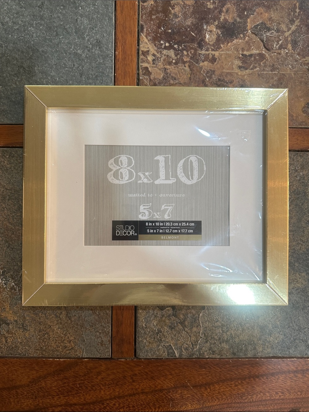 Studio Decor Gold Belmont Picture Frame with White Mat